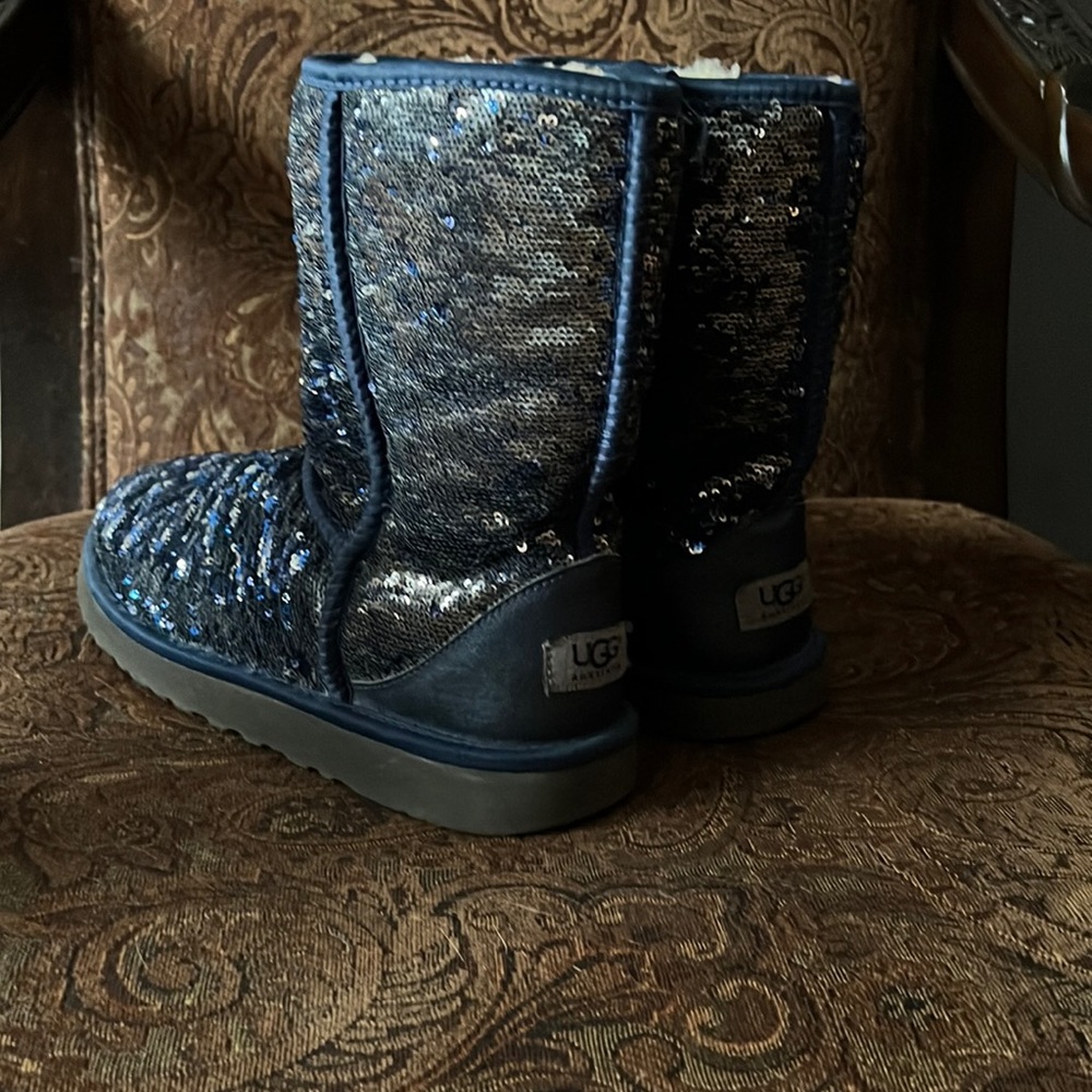 UGG reversible sequin boots